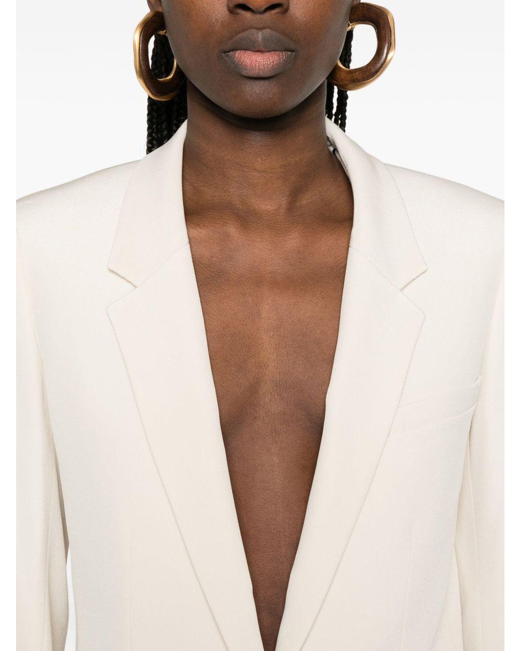 Isabel Marant Natural Feray Single-Breasted Jacket