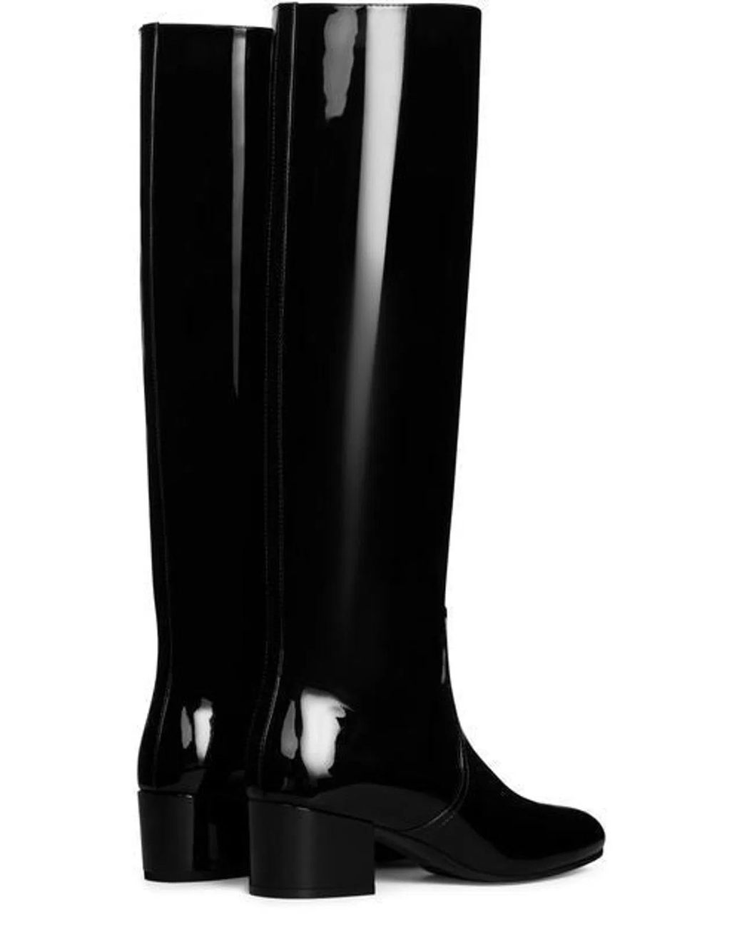Céline Black Leather High Boot