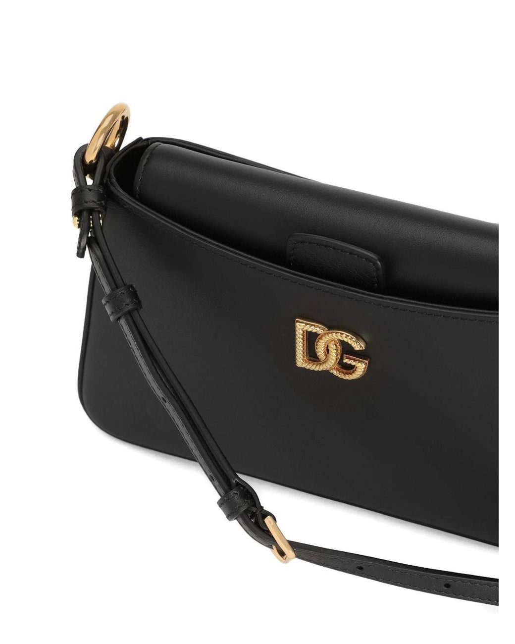 Dolce & Gabbana Black Dolce & Gabbana Leather Phone Bag