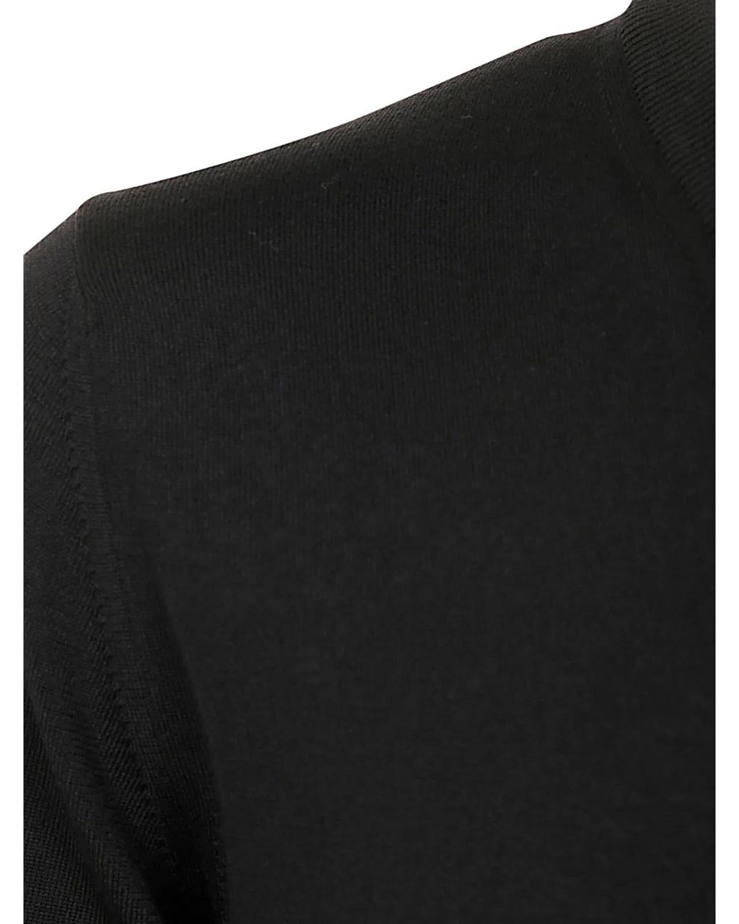 Zanone Black V-Neck Slim Fit for men