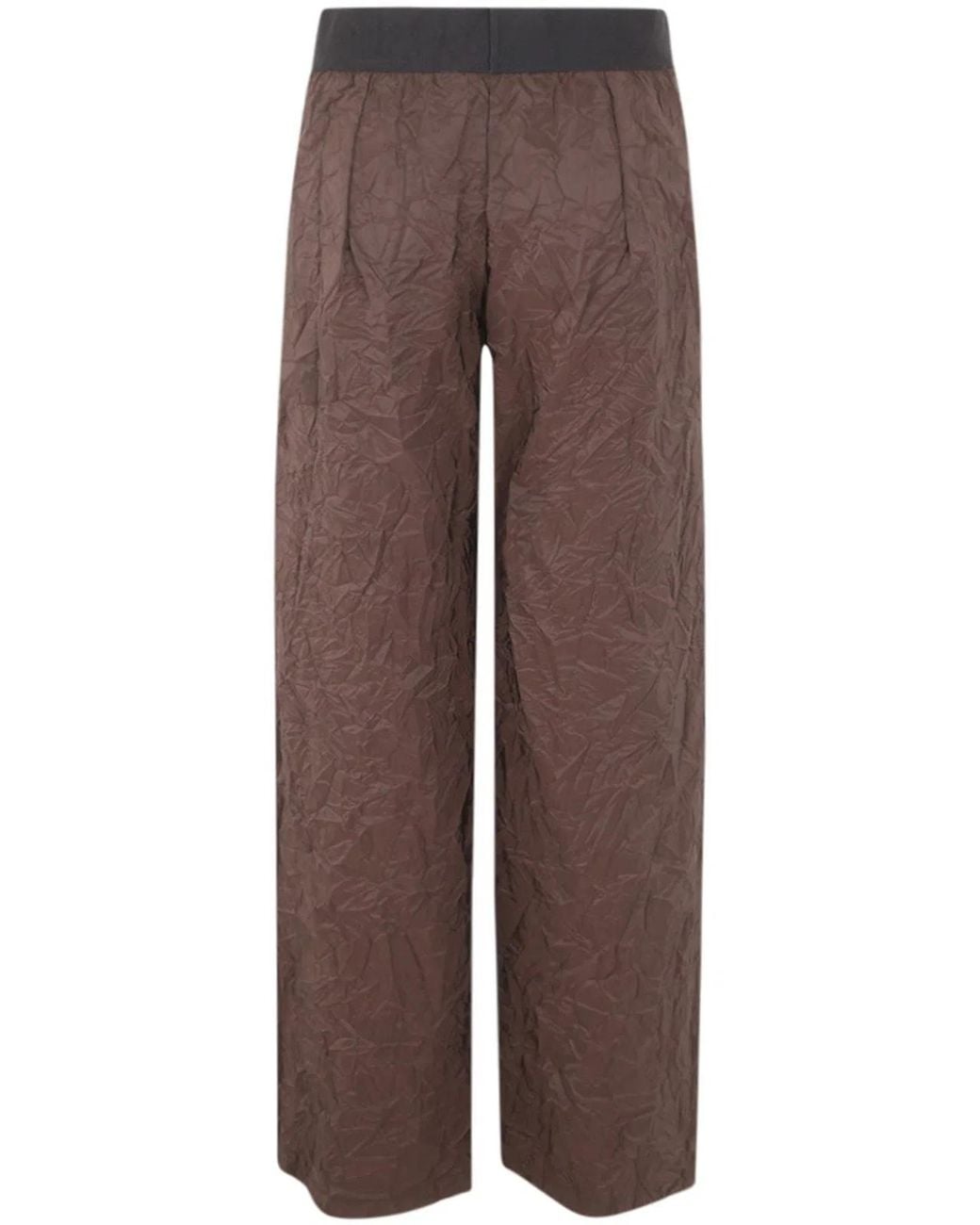 Maria Calderara Brown Long Trousers