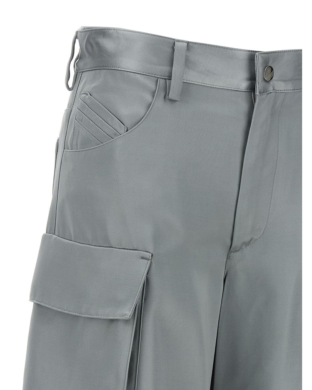 The Attico Gray 'Superattico 10' Collection Cargo Pants