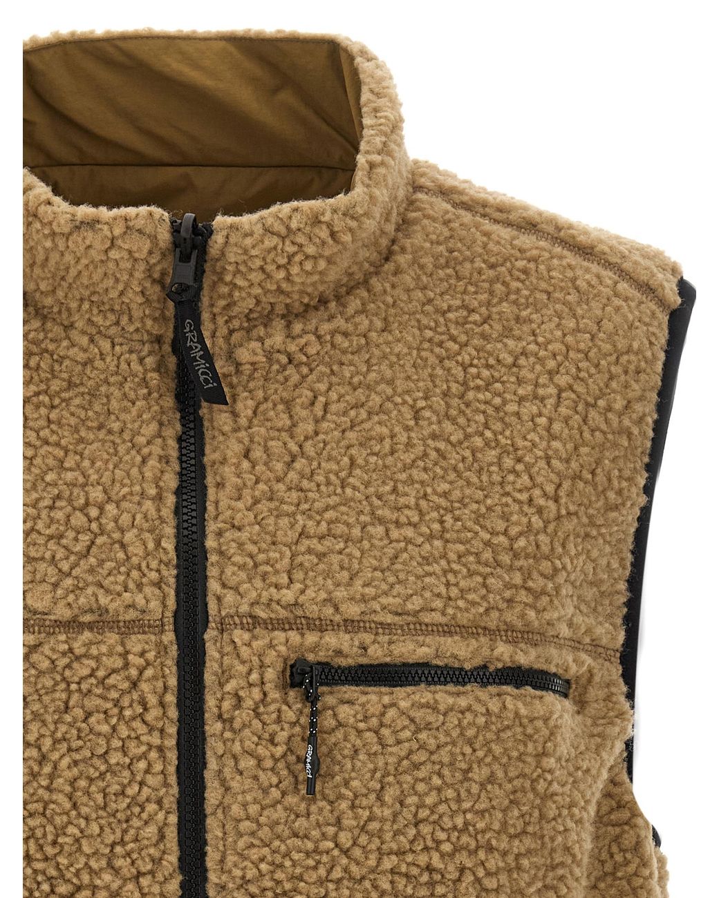 Gramicci Green 'Sherpa' Reversible Vest for men