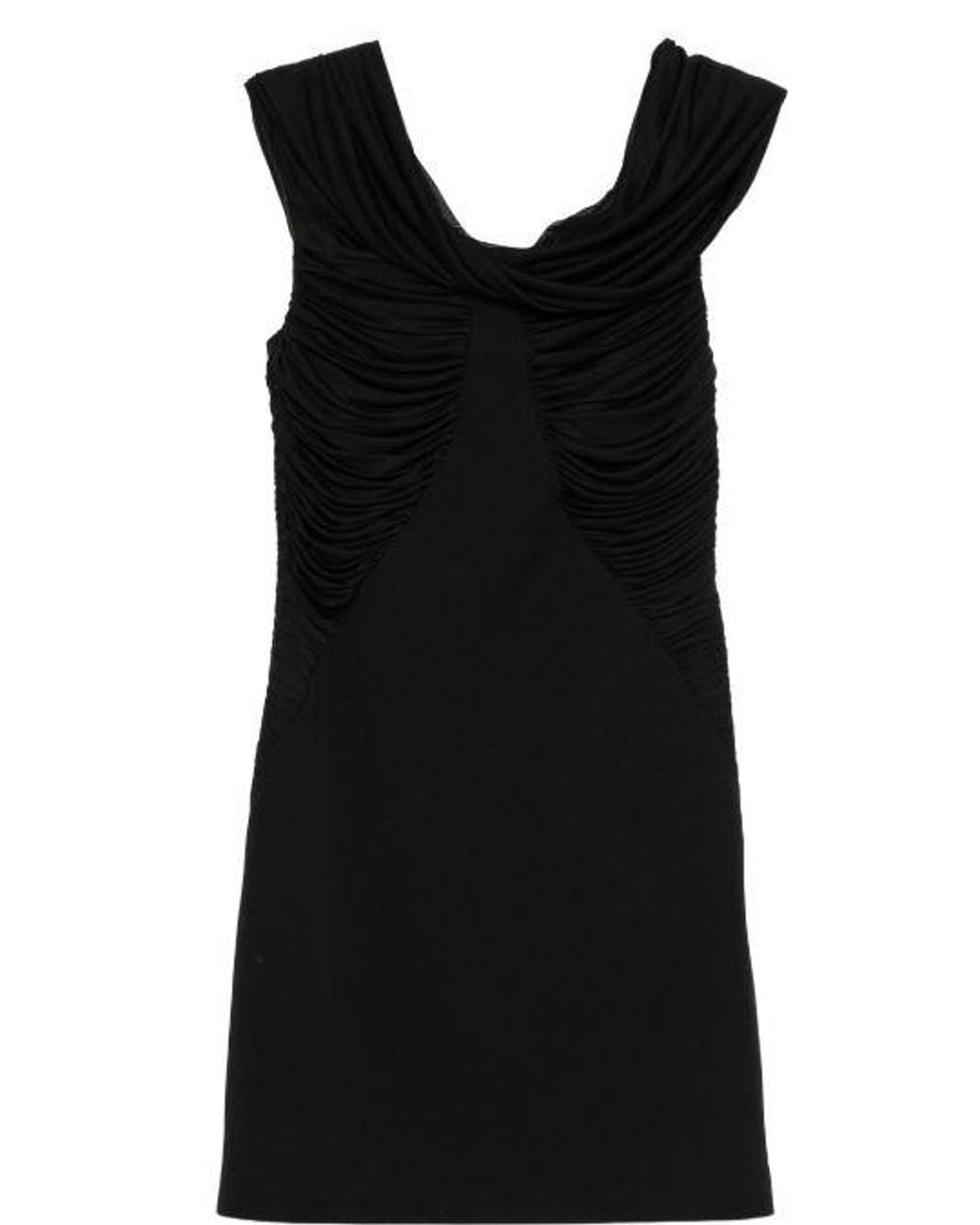 Max Mara Pure Black Dresses 68 Viscosa 28 Poliamide 4 Ea