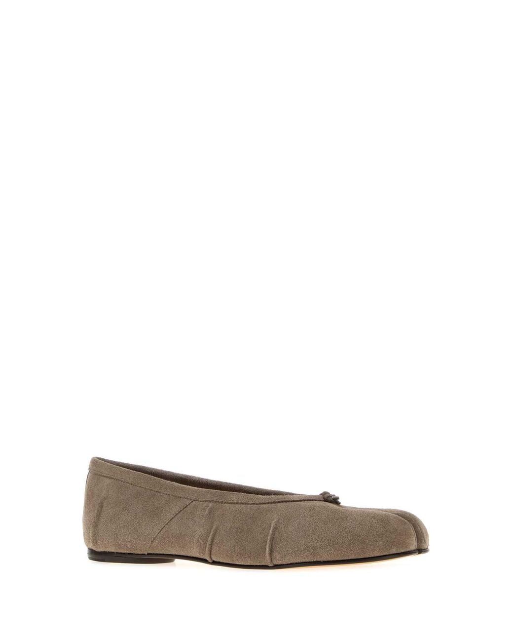 Maison Margiela Gray Dove Suede Tabi Ballerinas