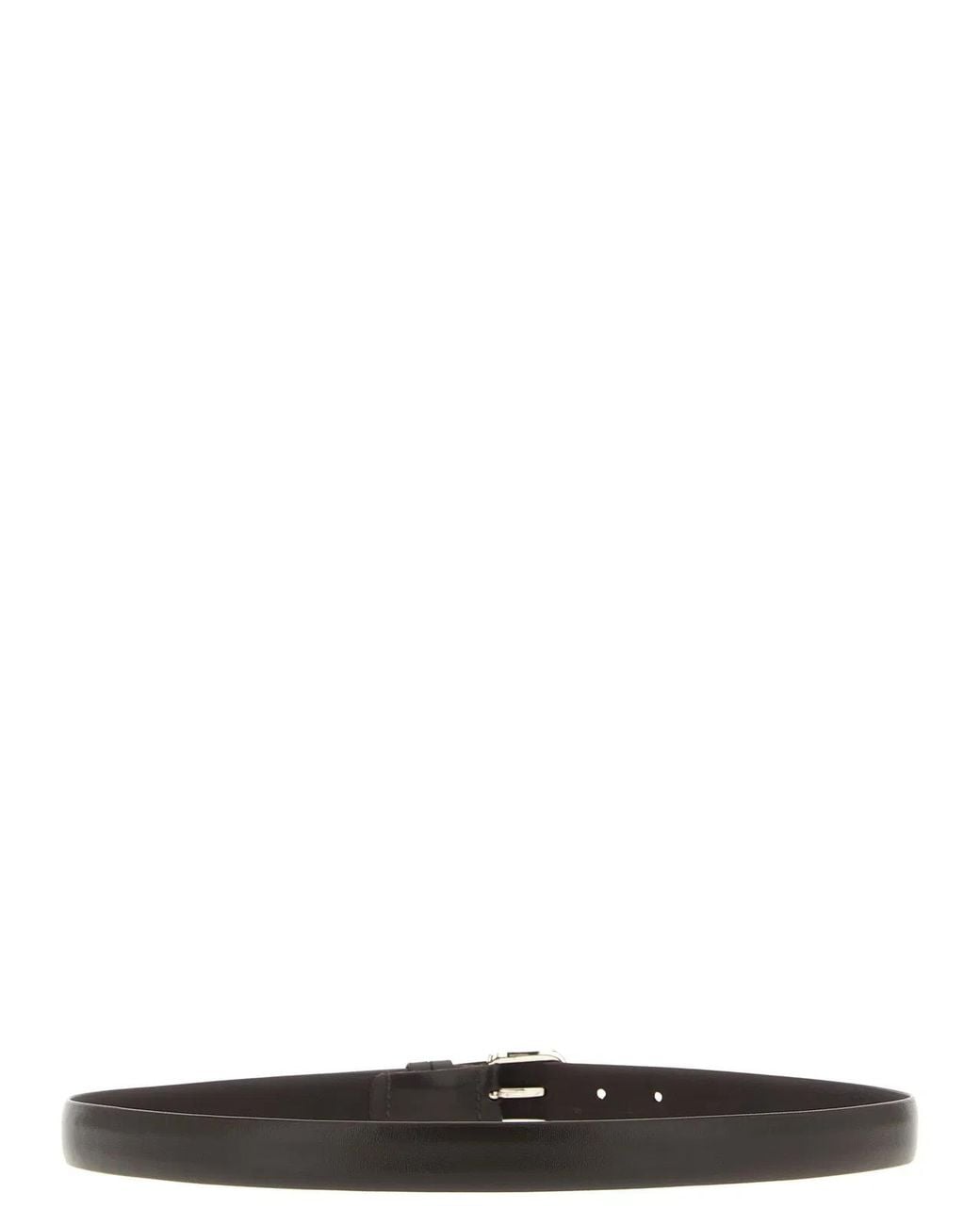 ZERBINI CLAUDIO Black Leather Belt for men