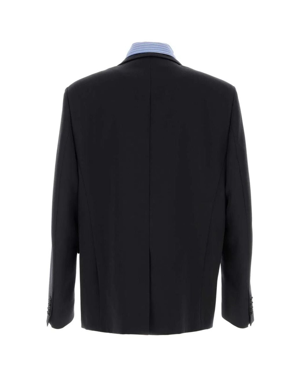 Balenciaga Blue Wool Blazer for men