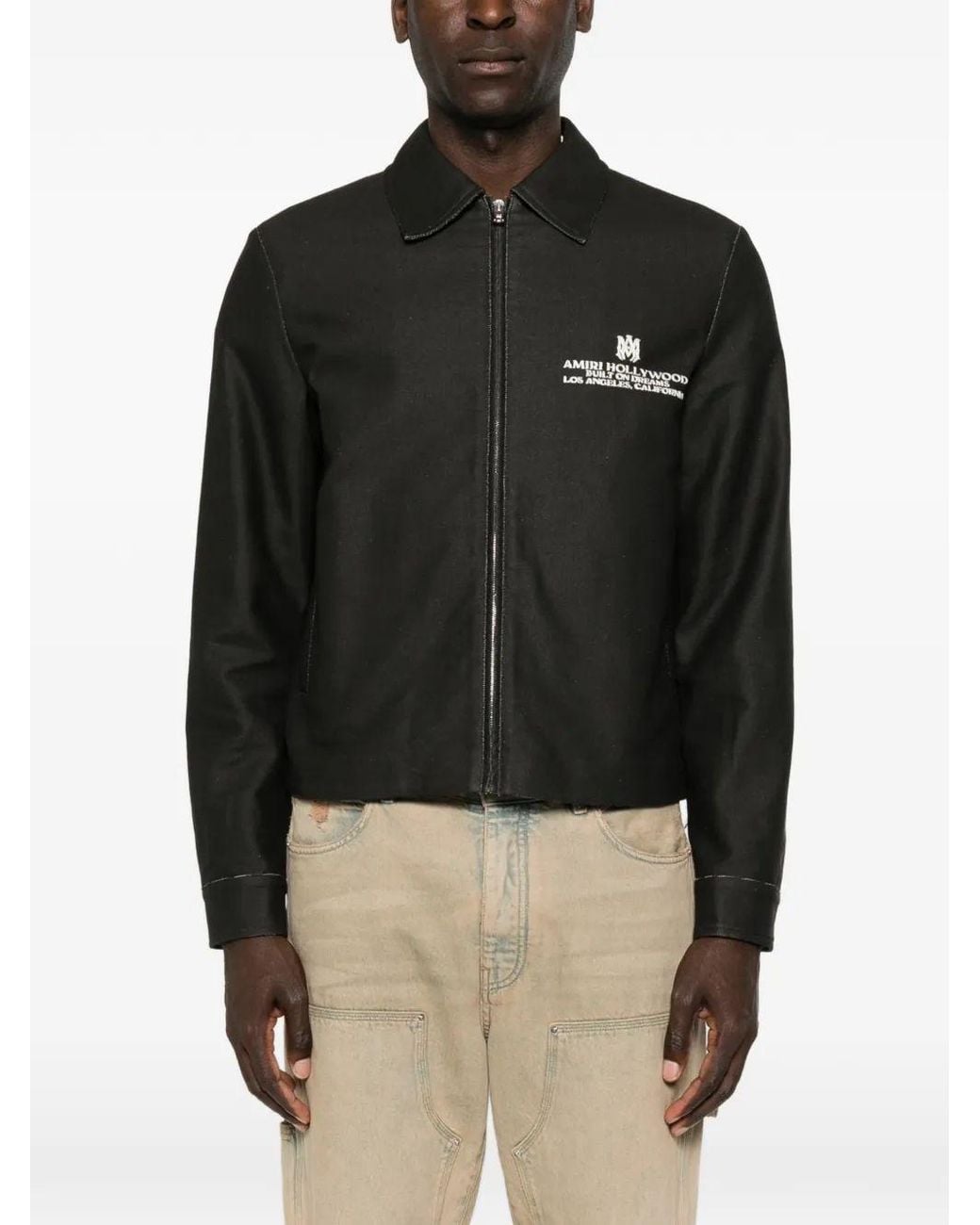 Amiri Black Ma Hollywood Cotcanv Blouson for men