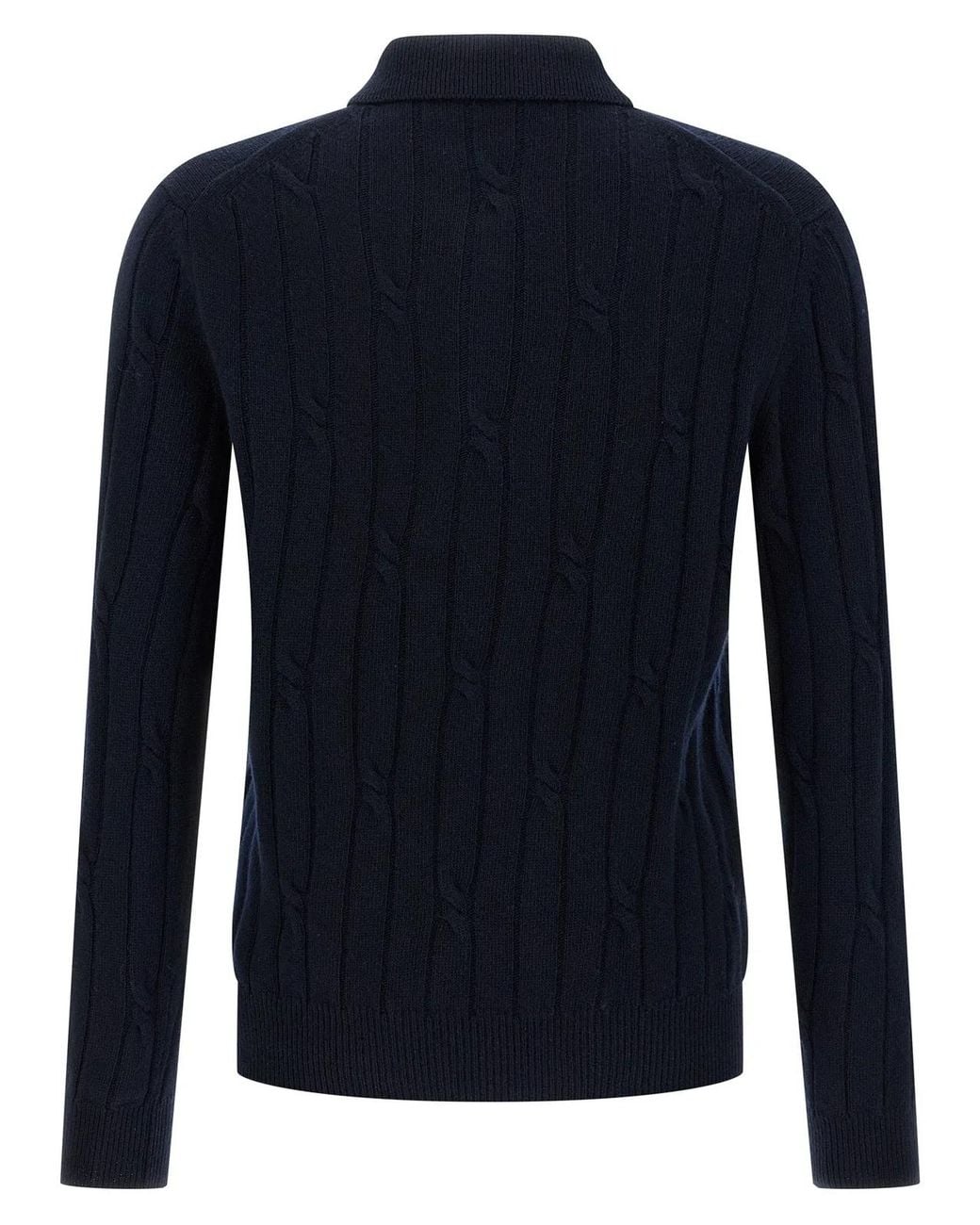 Zanone Blue Cashmere Polo Shirt for men