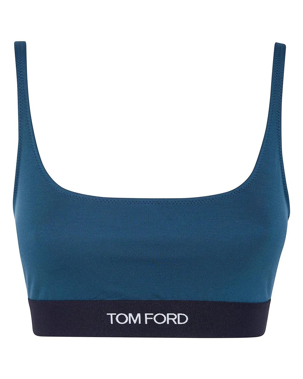 Tom Ford Blue Modal Bralet Top