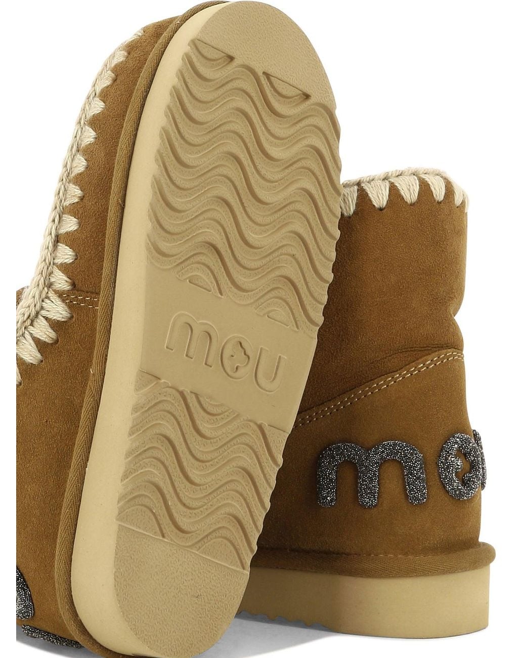 Mou Brown "Eskimo 18 Glitter Logo" Ankle Boots for men