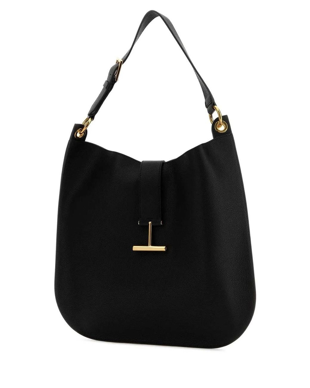 Tom Ford Black Leather Shoulder Bag