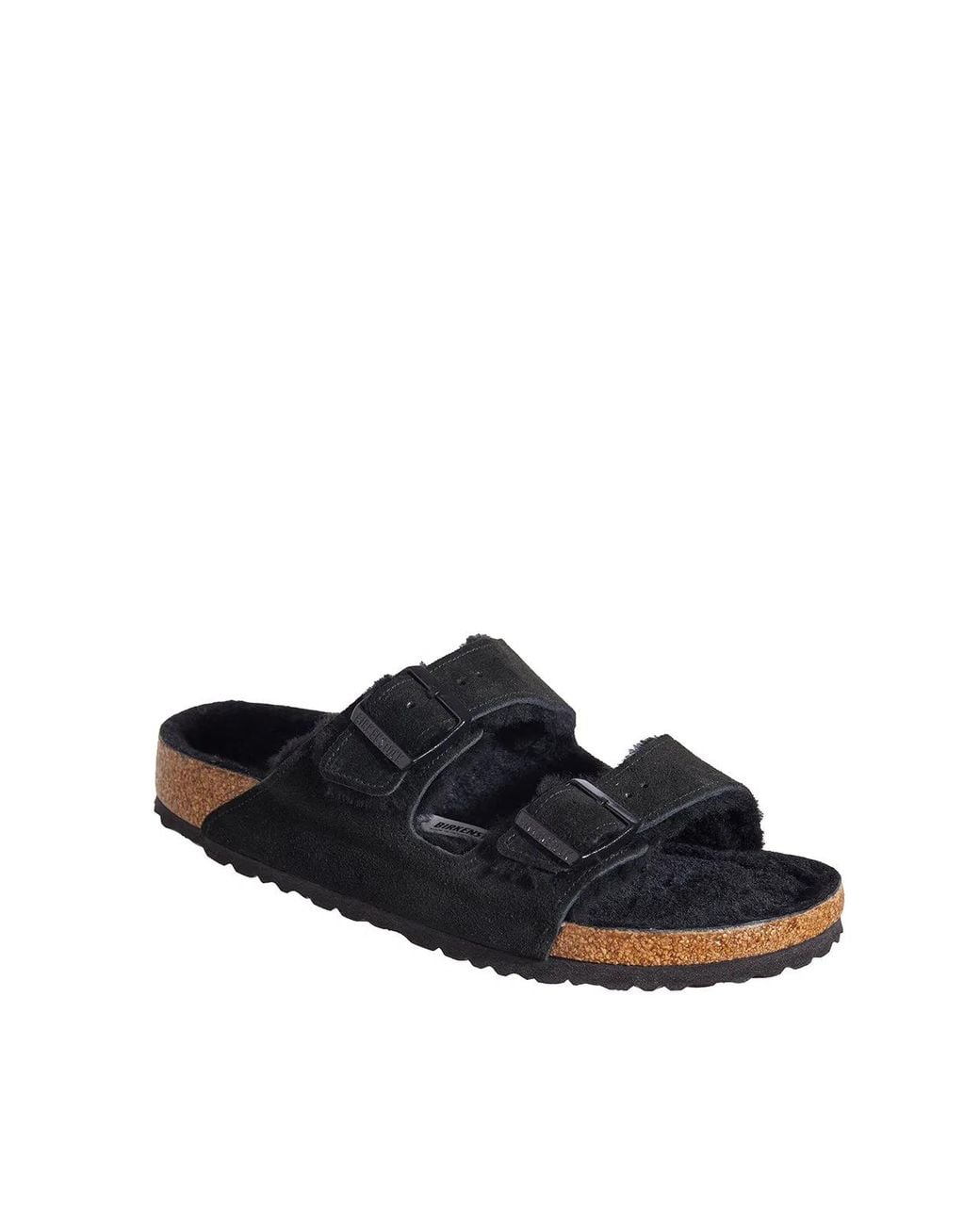 Birkenstock White Arizona Sandal With Fur for men