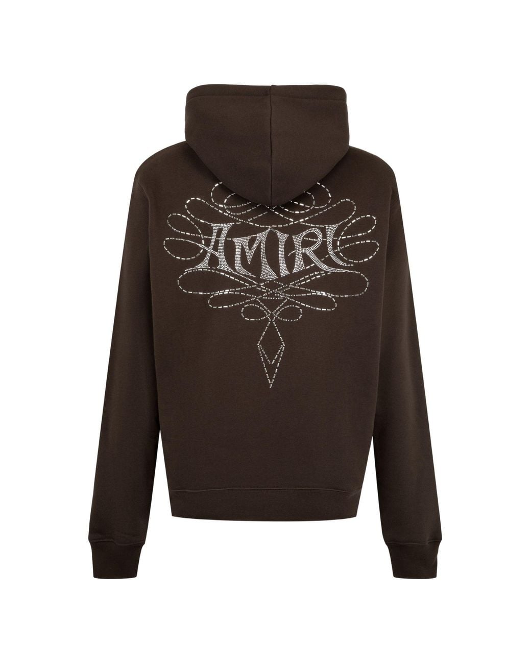 Amiri Brown Lasso Embroidered Hoodie for men