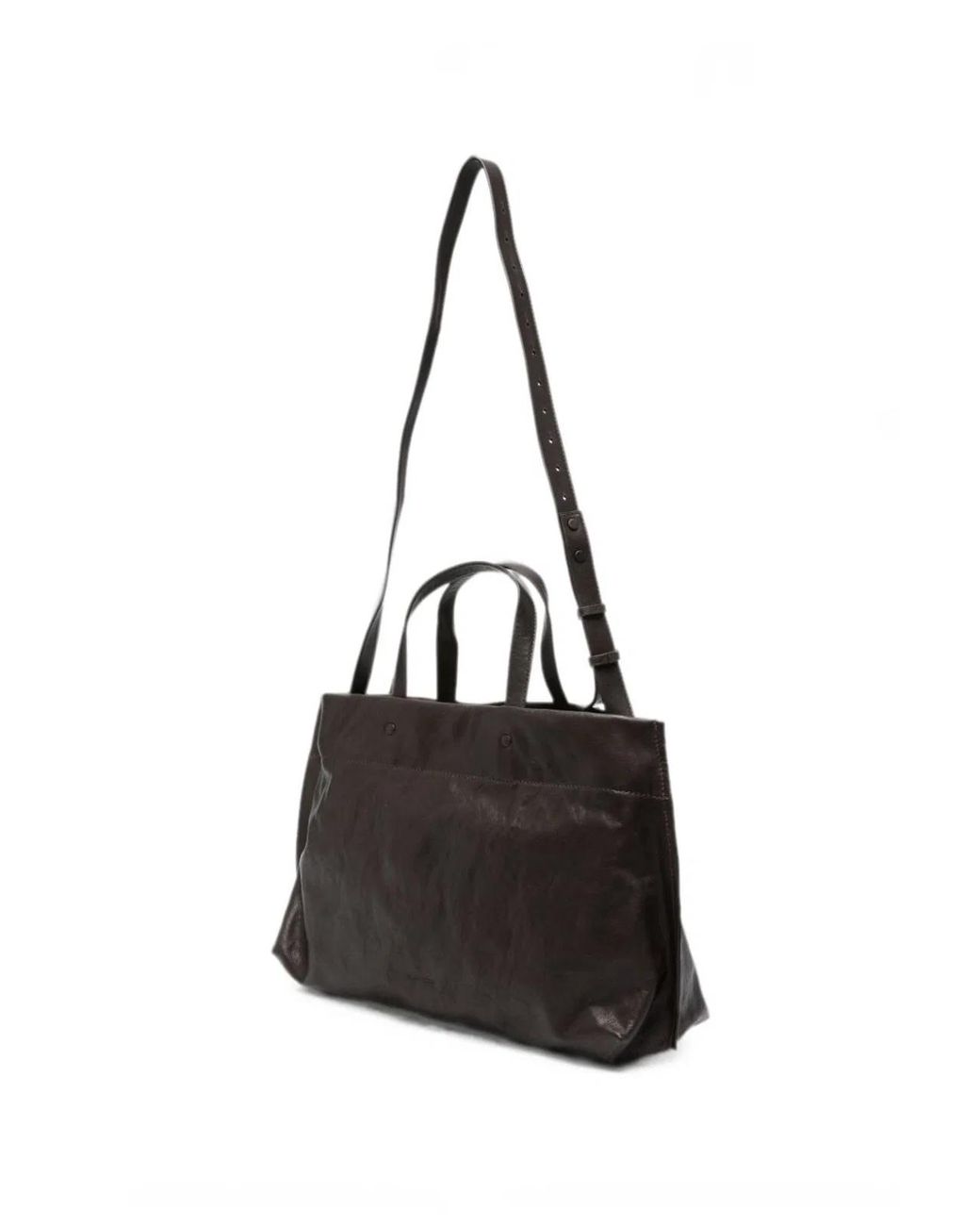 Lihann George Black Elli Leather Tote Bag