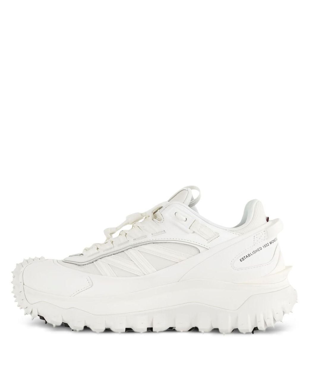 Moncler White Sneakers With Prominent Sole