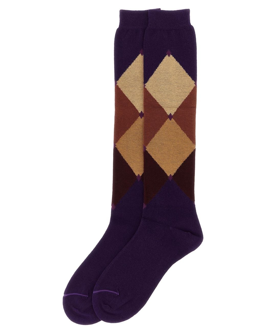 Ballantyne Purple 'Diamond' Socks