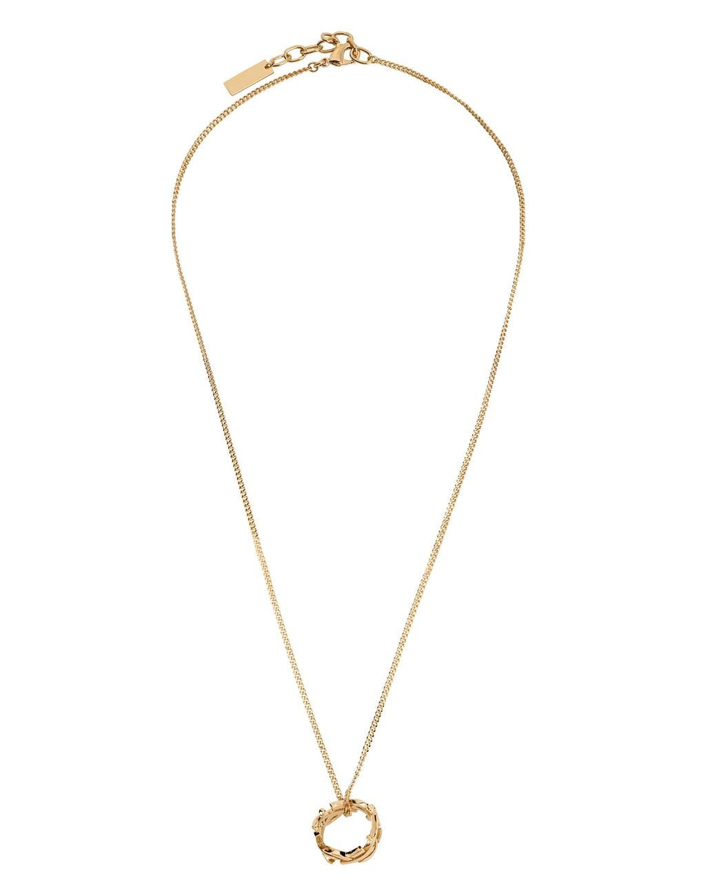 Saint Laurent White Collana Cassandre