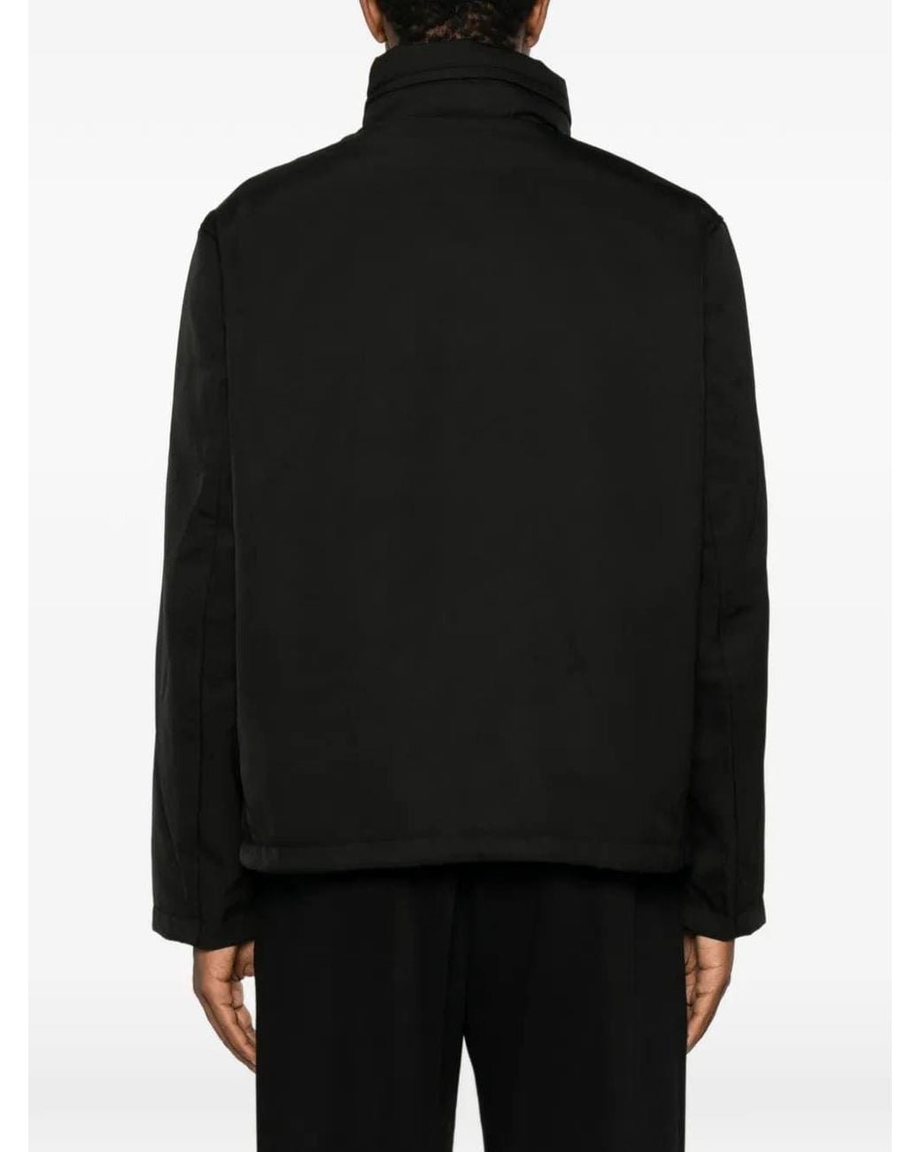 Emporio Armani Black Jacket With Logo Plaque for men