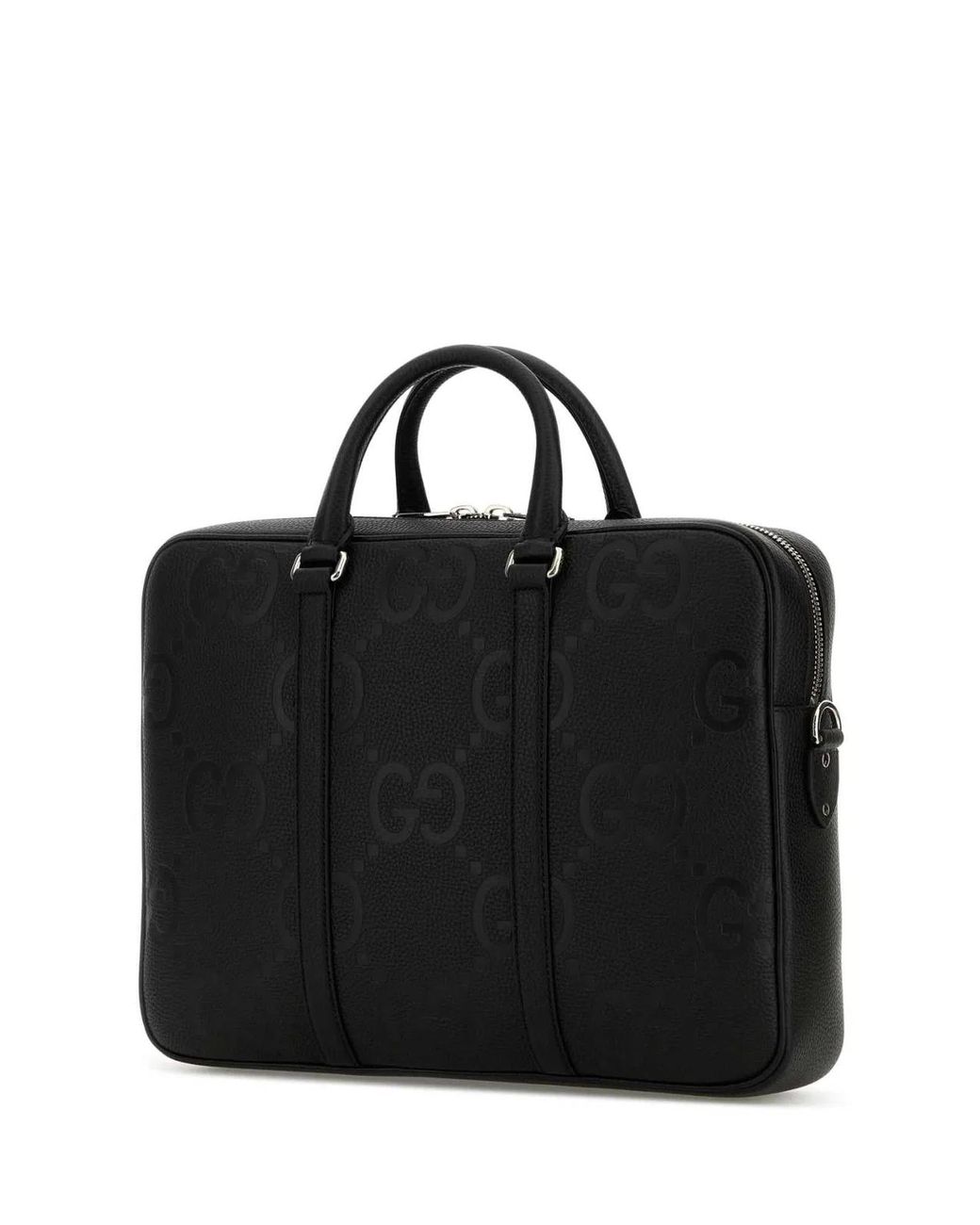 Gucci Black Leather Briefcase
