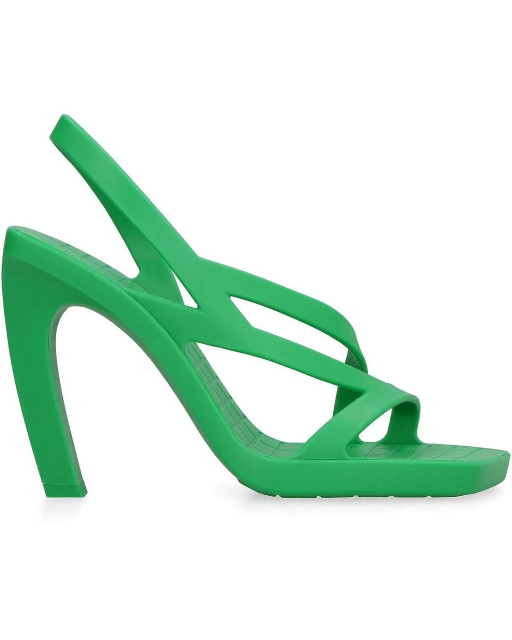 Bottega Veneta Green Jimbo Rubber Sandals