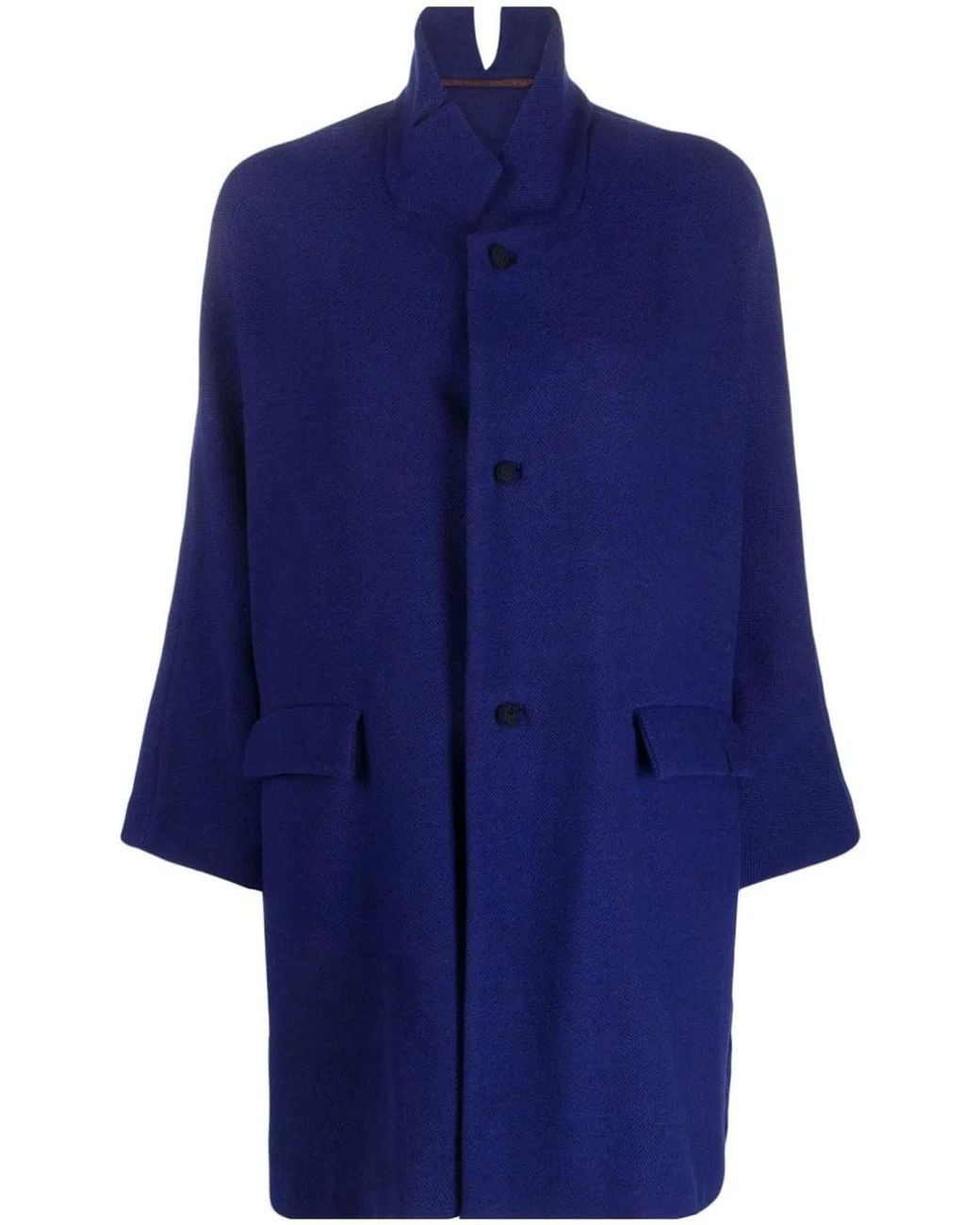 Daniela Gregis Blue Oversized Double Coat