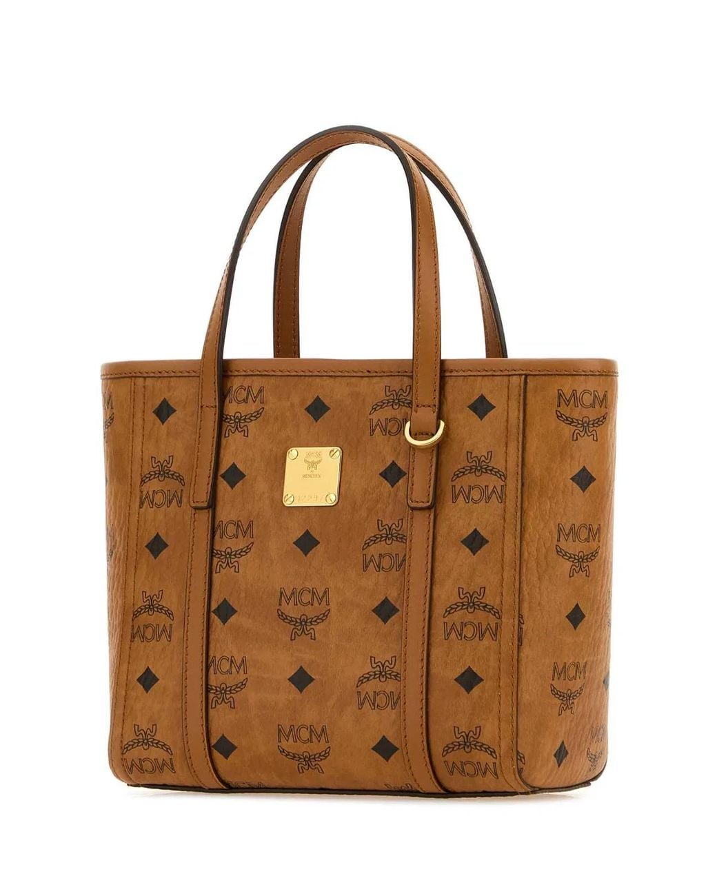 MCM Brown Toni Vi Shopper Bag Mni Co