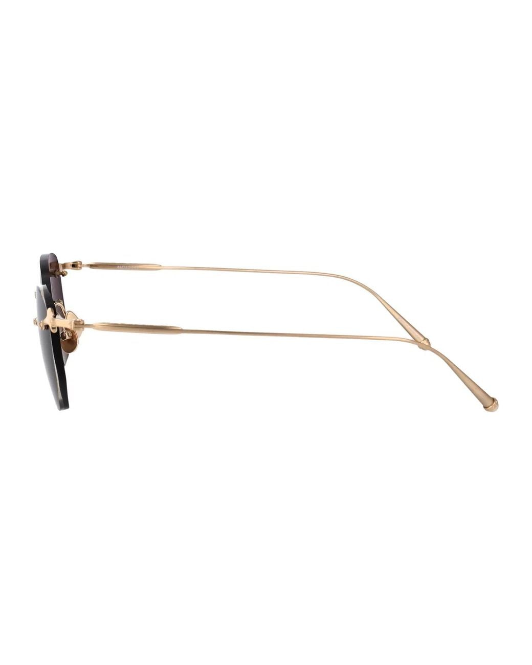 Matsuda Gray Brushed Metal Sunglasses
