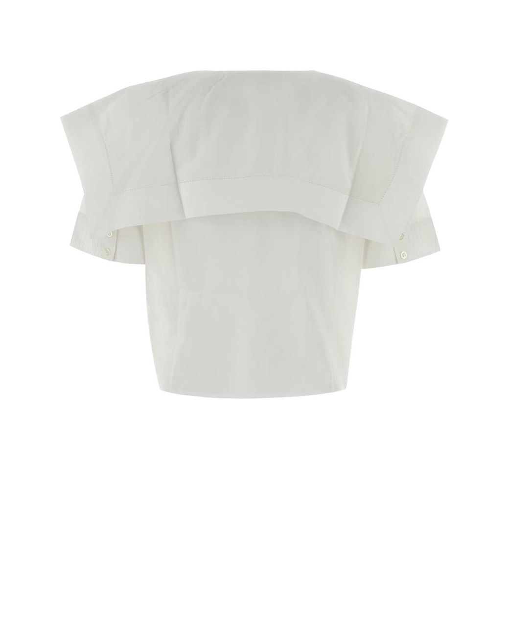 FRAME White Cotton Mini Shirt