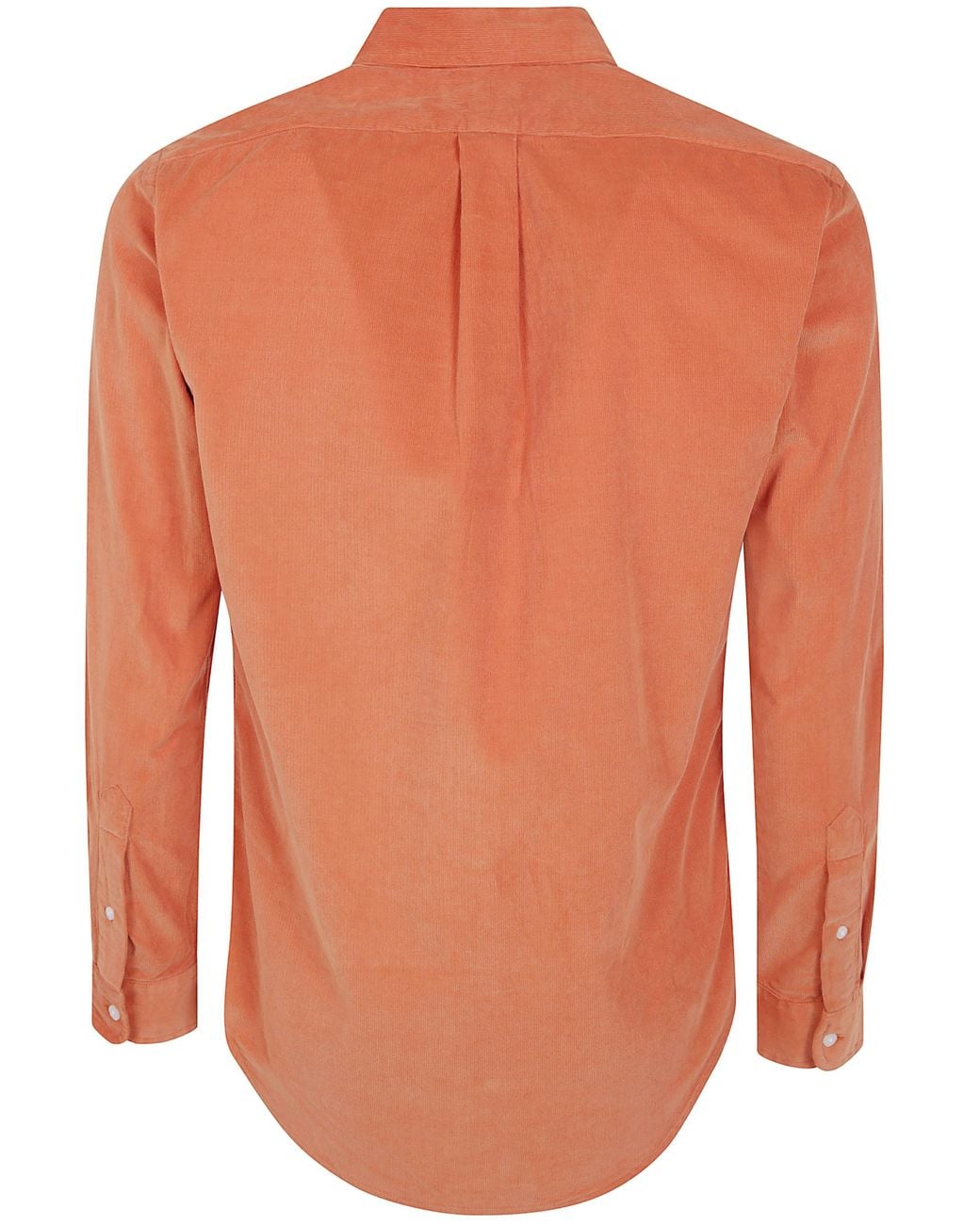 Polo Ralph Lauren Orange Long Sleeve Sport Shirt for men