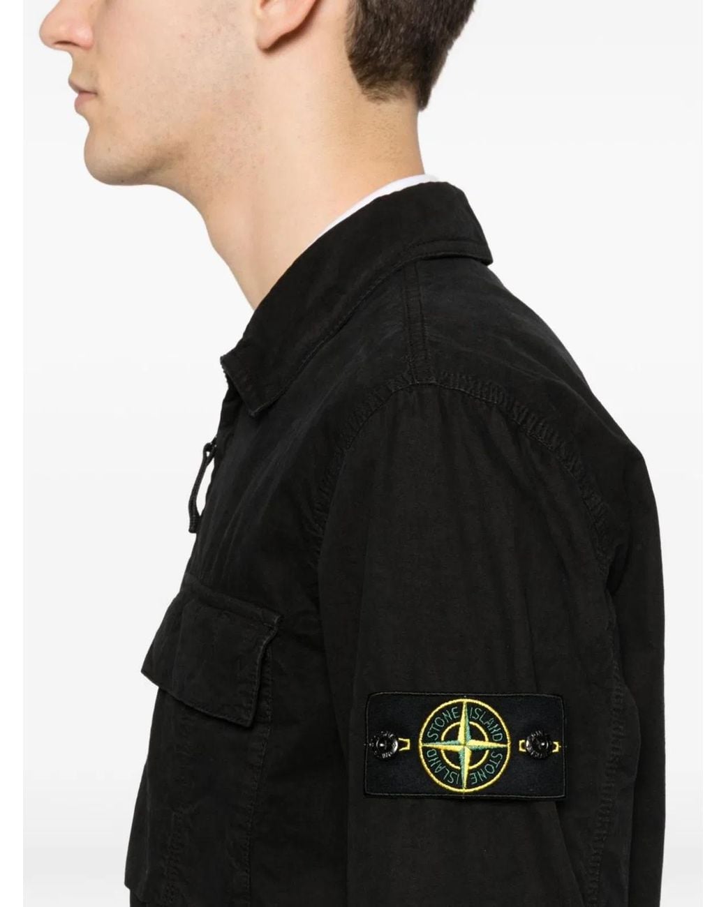 Stone Island Black Shirts for men
