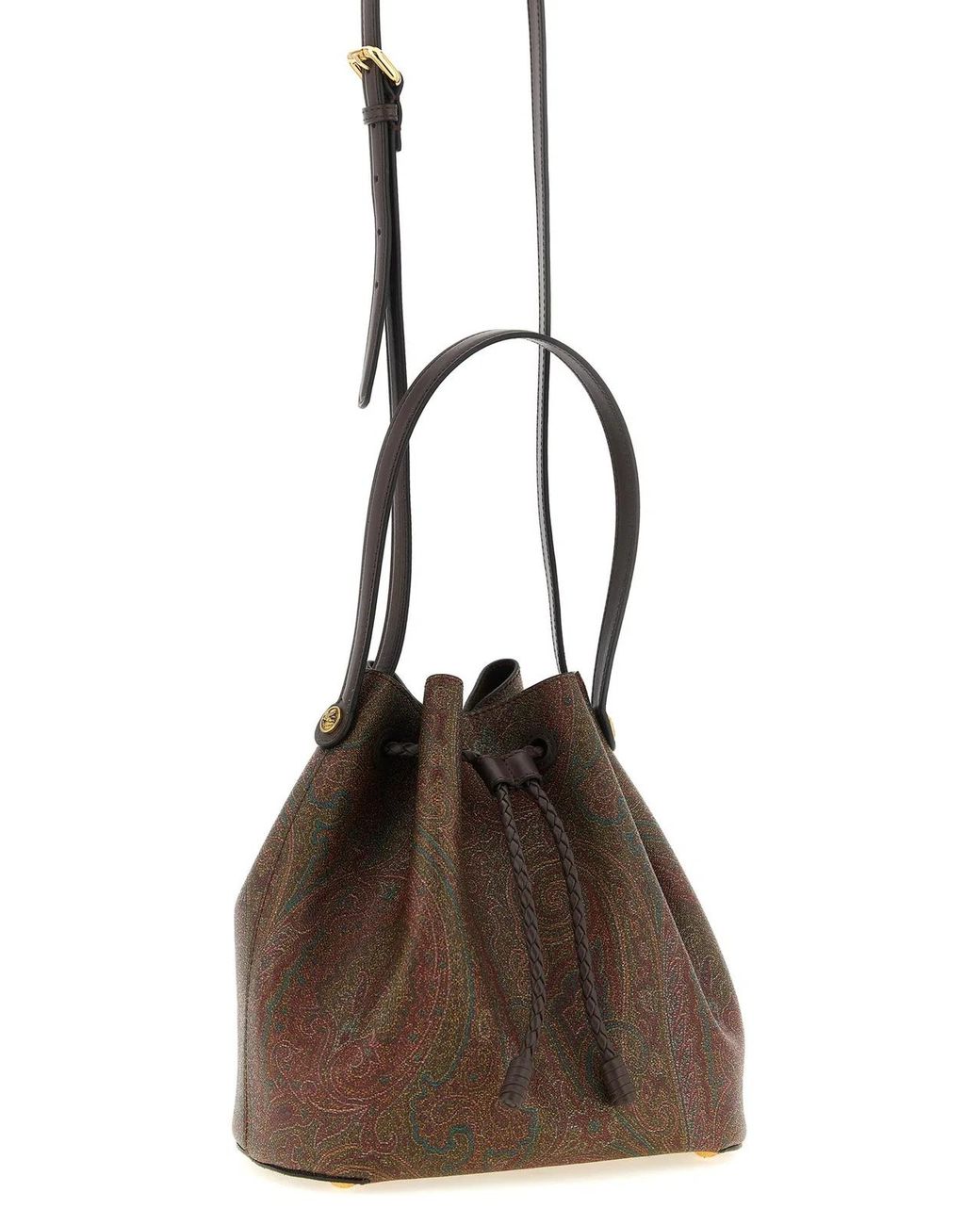 Etro Brown 'Arnica' Small Bucket Bag