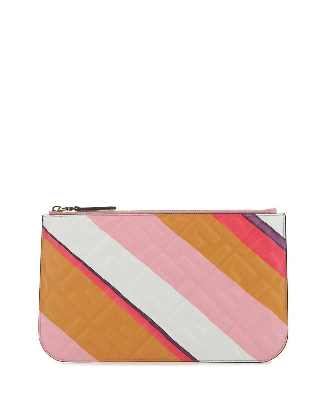 Fendi Pink Leather Clutch