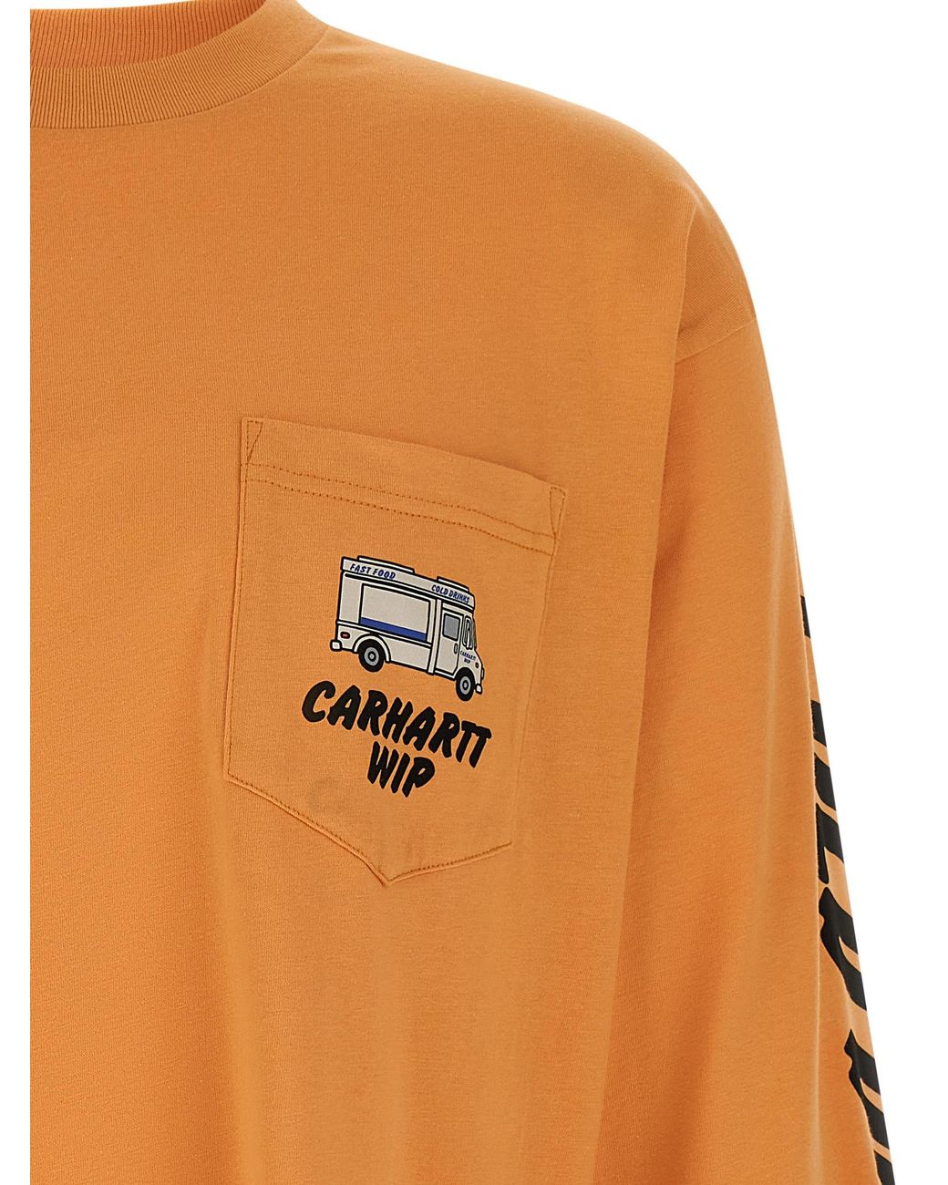 Carhartt Orange 'Cold Drinks' T-Shirt for men
