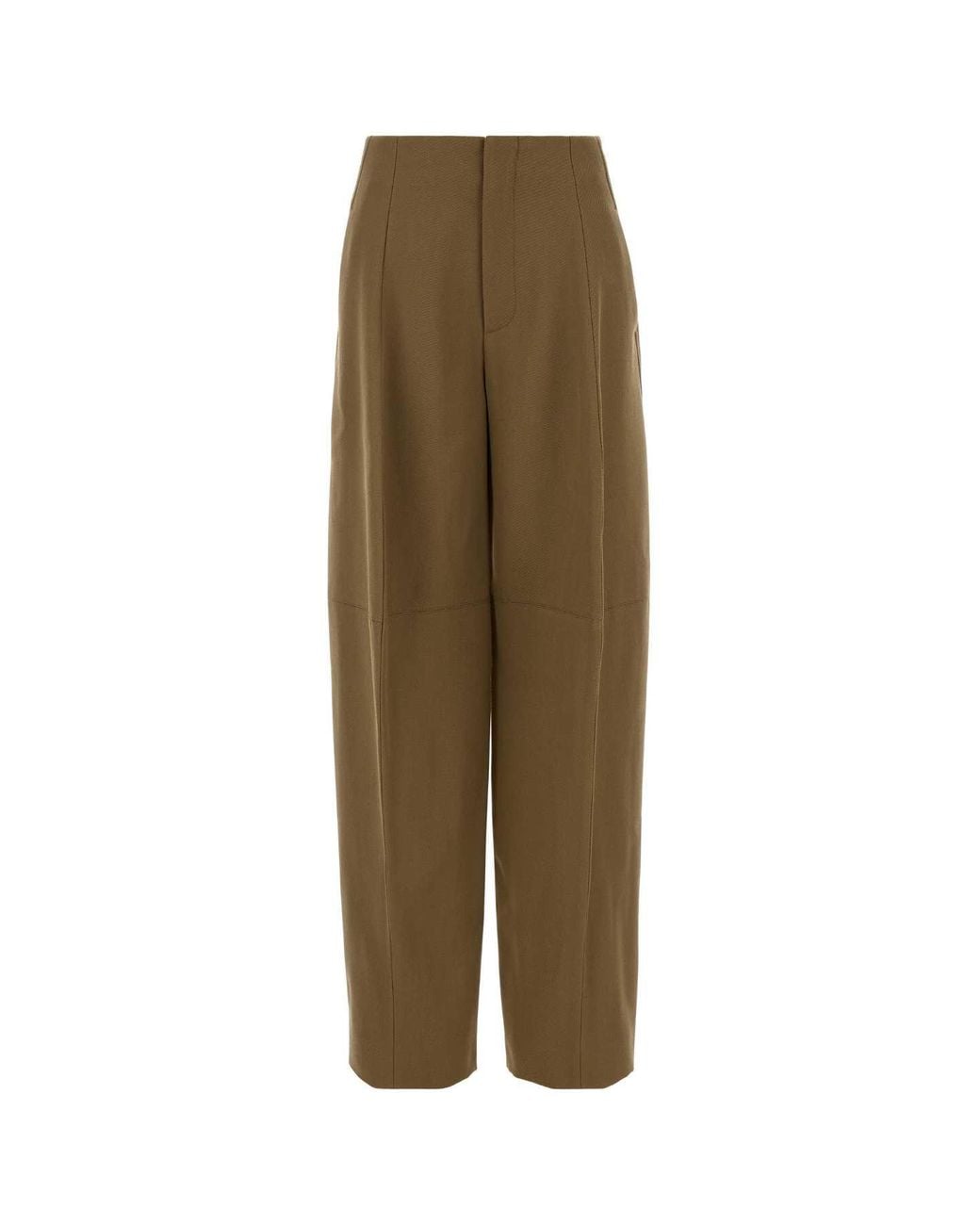 Victoria Beckham Green Stretch Polyester Blend Pant