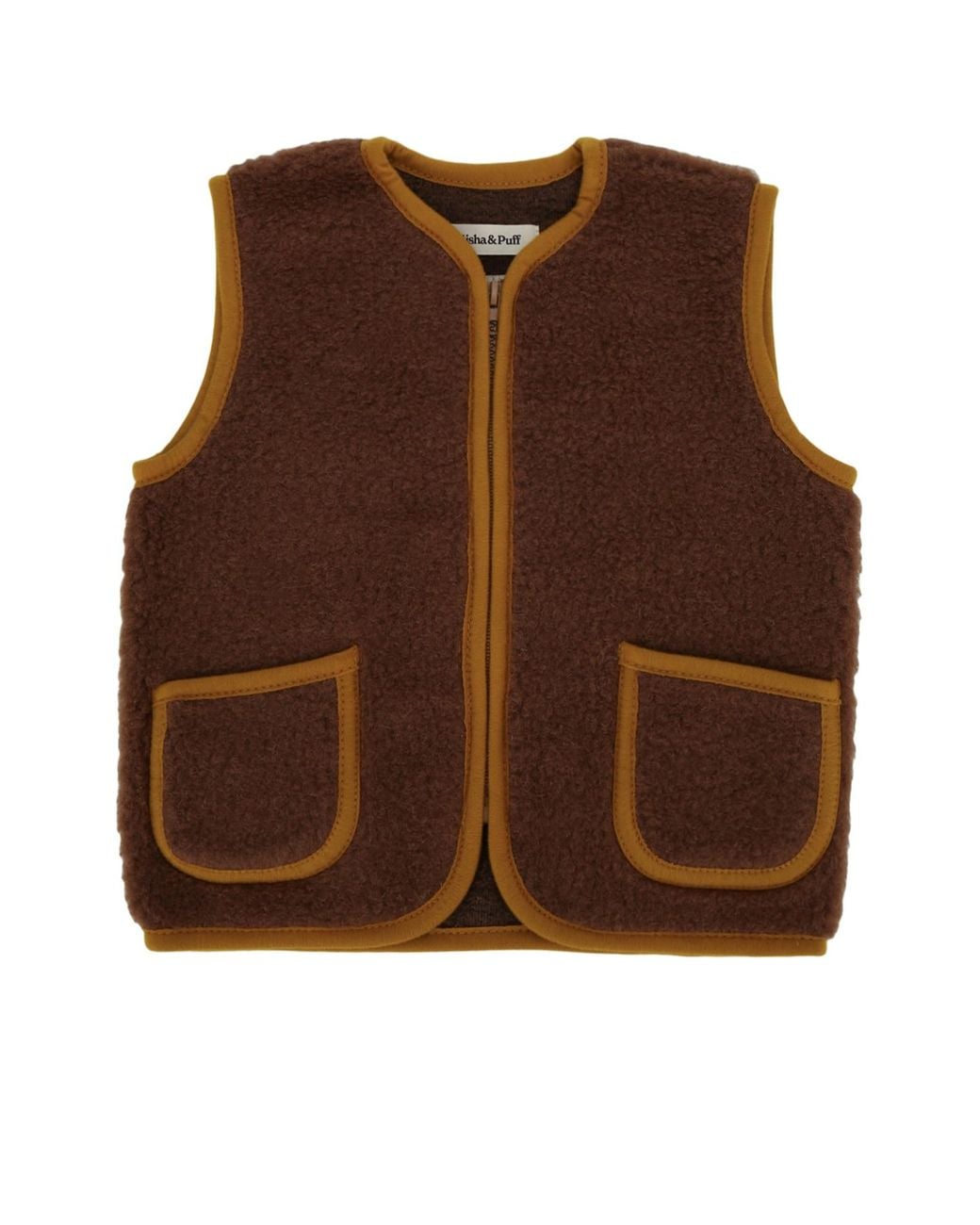 MISHA&PUFF Brown Pepitko Vest
