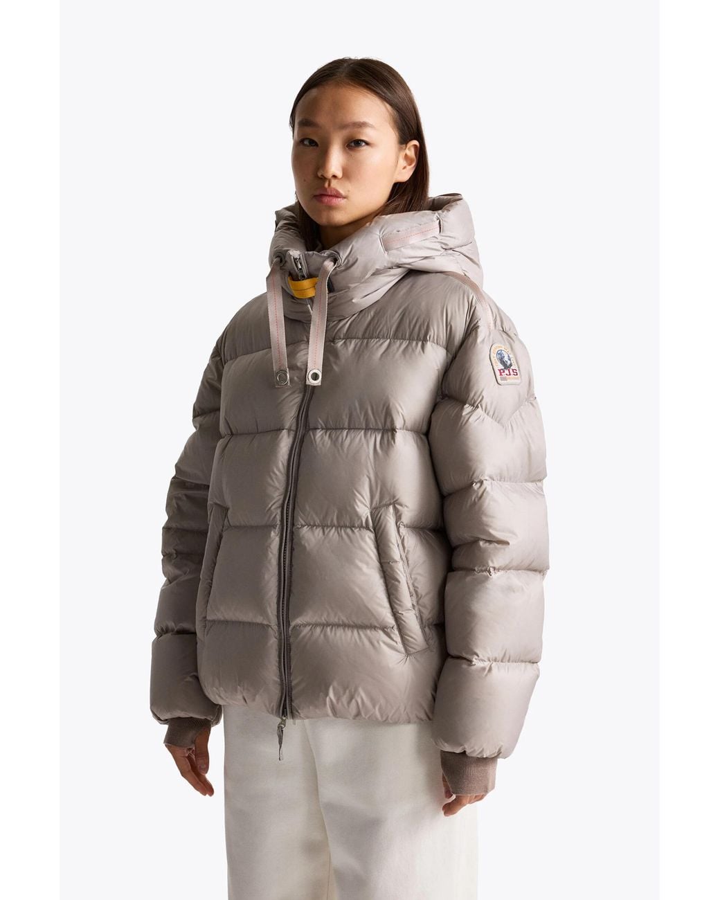 Parajumpers Gray Tilly Hooded Down Jacket