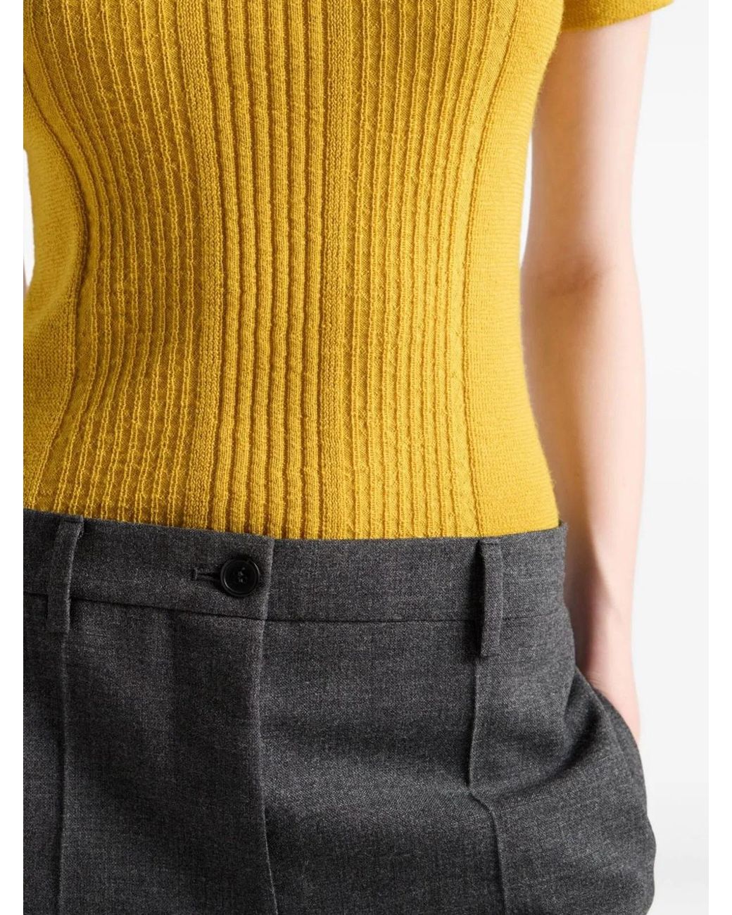 Prada Yellow Tops
