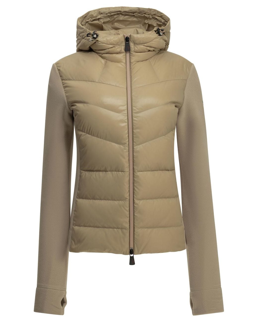 Moncler Green Padded Zip-Up Sweatshirt