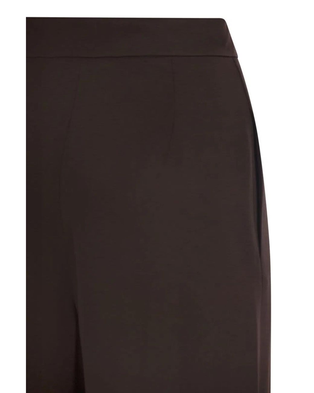 Max Mara Brown Msealpaca – Fluid Palazzo Trousers