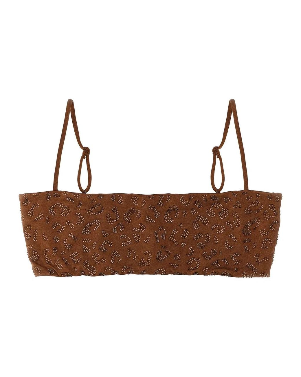 Mc2 Saint Barth Brown 'Athena' Bikini Top