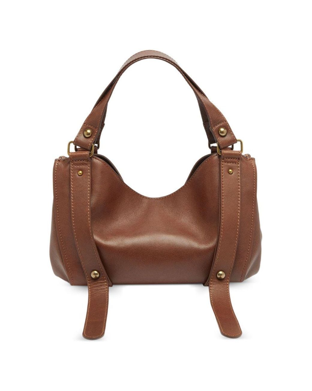 DIESEL Brown D-One Top Handle S Shopper Bag