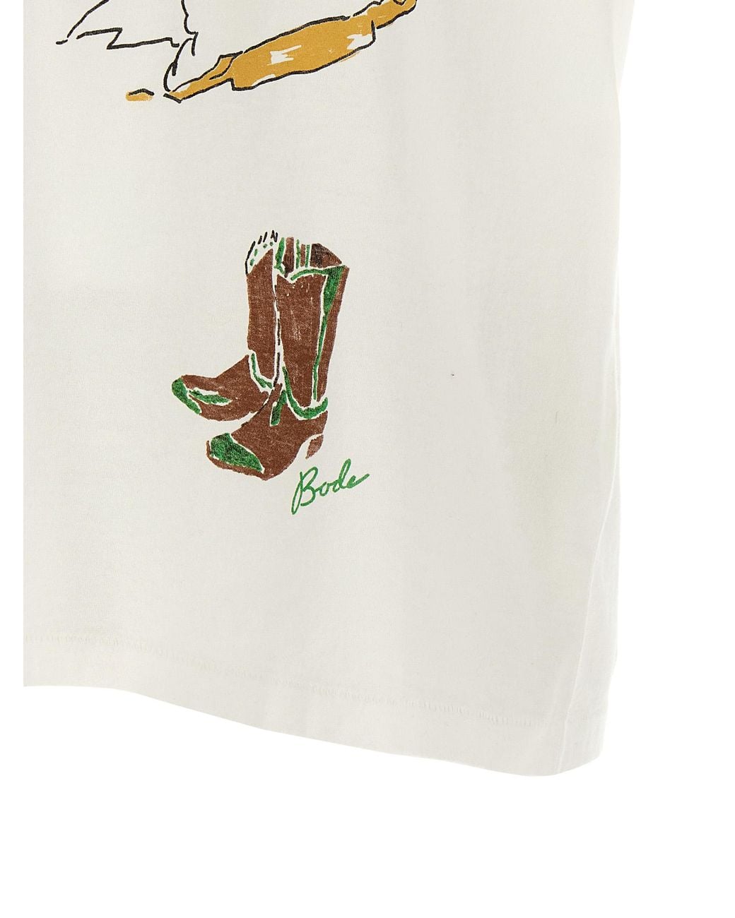 Bode White 'River City' T-Shirt for men