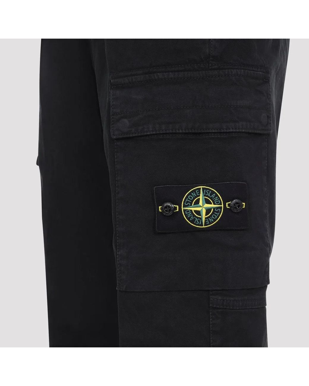 Stone Island Blue Cargo Trousers for men