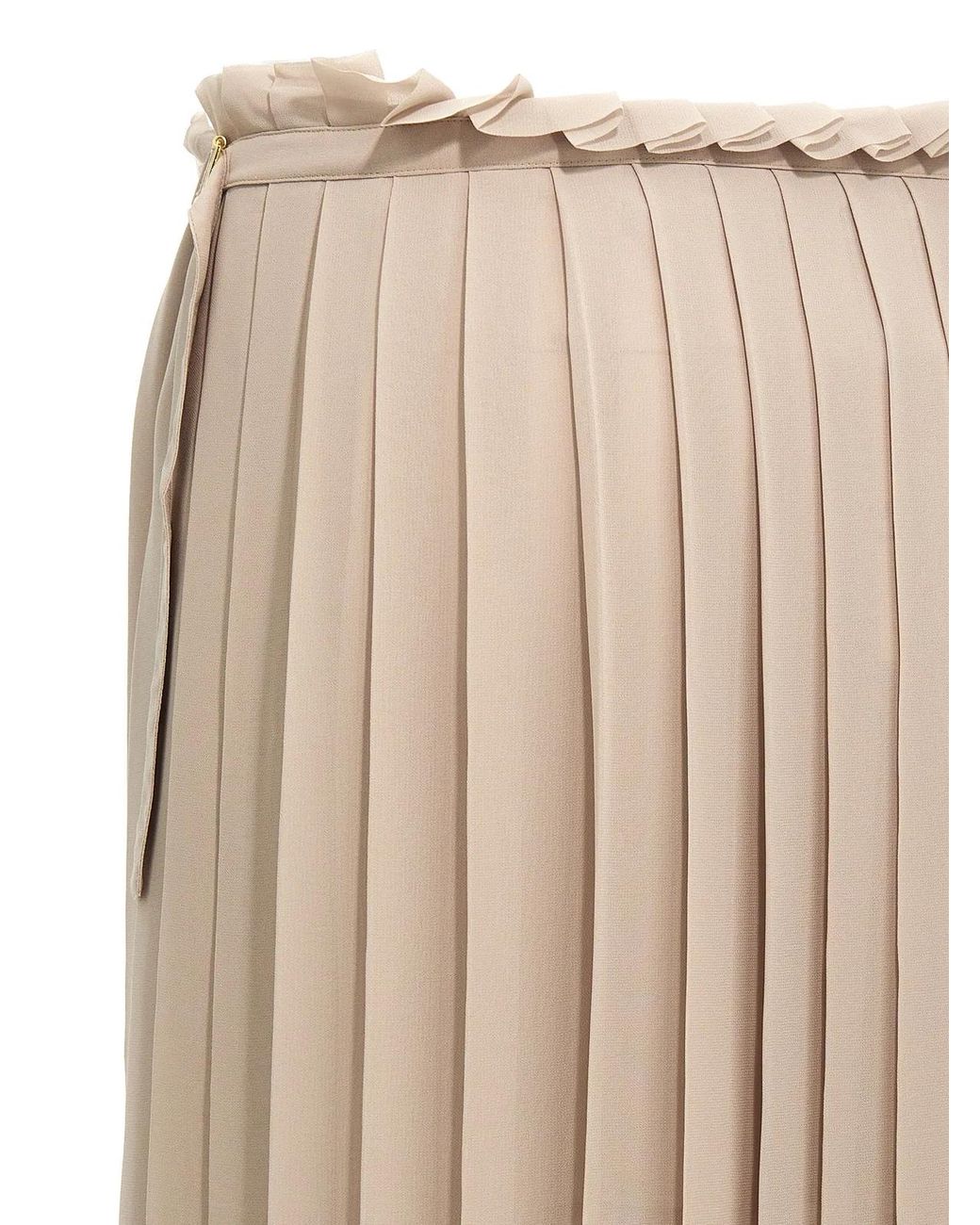 AMI Natural 'Pleated' Skirt