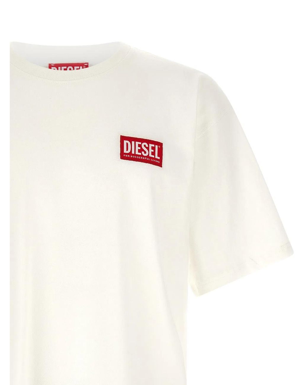 DIESEL White 'T-Boxt-Lab' T-Shirt for men