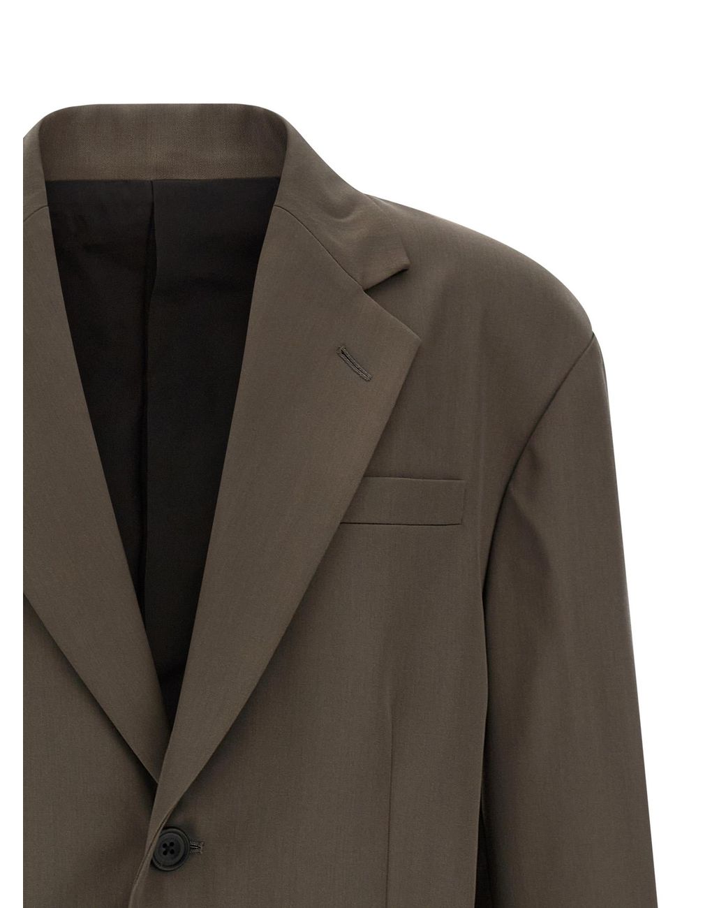 Ssstein Brown Wool Blazer for men