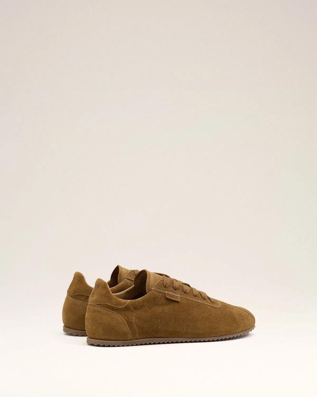 AMI Natural Cow Leather Soft Sneakers for men