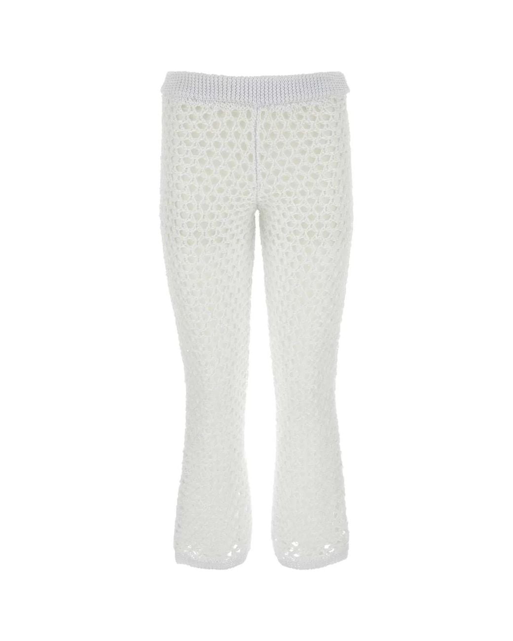 Valentino Garavani White Mesh Escape Pant