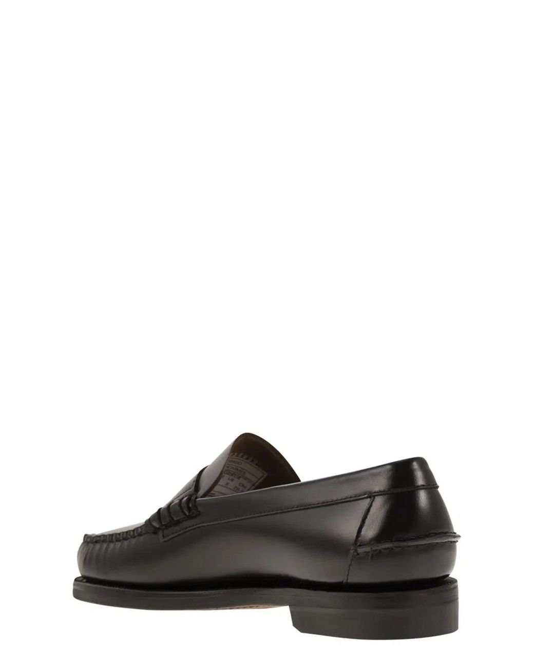 Sebago Black Dan Leather Loafers for men